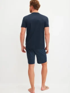 Calida Piżama 45380 Granatowy Regular Fit