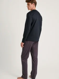 Calida Piżama 45282 Granatowy Regular Fit