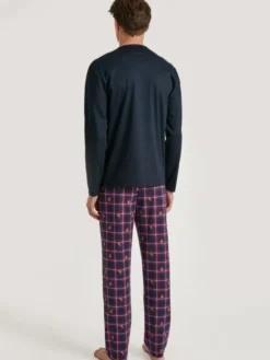 Calida Piżama 41884 Granatowy Regular Fit
