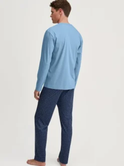 Calida Piżama 46286 Niebieski Regular Fit