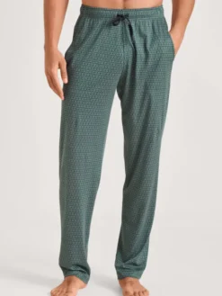 Calida Spodnie materiałowe 29887 Zielony Comfortable Fit