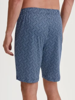Calida Szorty materiałowe 27484 Niebieski Regular Fit