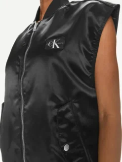Calvin Klein Jeans Bezrękawnik J20J223039 Czarny Relaxed Fit