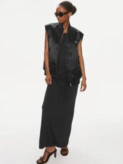 Calvin Klein Jeans Bezrękawnik J20J223039 Czarny Relaxed Fit