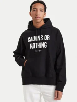 Calvin Klein Jeans Bluza Calvins Or Nothing LV04RH245G Czarny Regular Fit