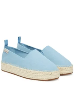 Calvin Klein Jeans Espadryle Platform Espadrille Ml Cs YW0YW01871 Błękitny