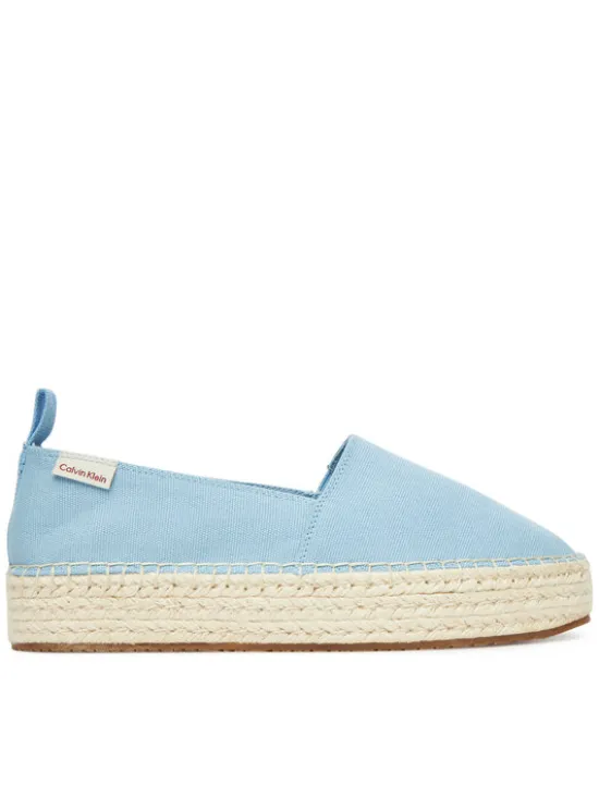 Calvin Klein Jeans Espadryle Platform Espadrille Ml Cs YW0YW01871 Błękitny
