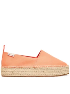 Calvin Klein Jeans Espadryle Platform Espadrille Ml Cs YW0YW01871 Pomarańczowy
