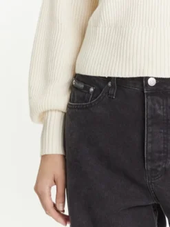 Calvin Klein Jeans Golf LV047D349G Écru Loose Fit