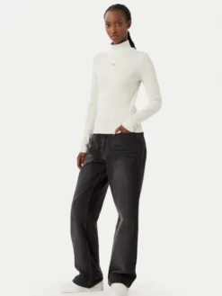 Calvin Klein Jeans Golf LV047D203G Szary jasny Slim Fit