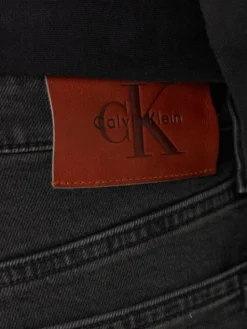 Calvin Klein Jeans Jeansy Essential LV04RB738G Czarny Slim Fit