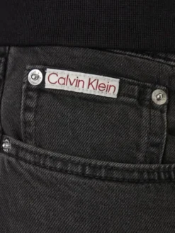 Calvin Klein Jeans Jeansy Essential LV04RB738G Czarny Slim Fit