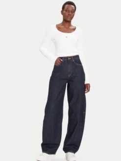 Calvin Klein Jeans Jeansy Extreme LV047D701G Granatowy Barrel Fit