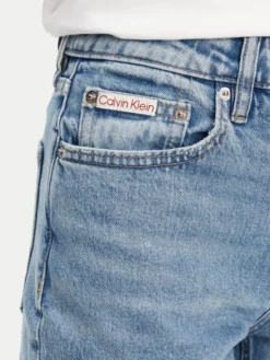 Calvin Klein Jeans Jeansy LV047B914G Niebieski Straight Fit