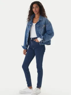 Calvin Klein Jeans Jeansy LV047E611G Granatowy Skinny Fit
