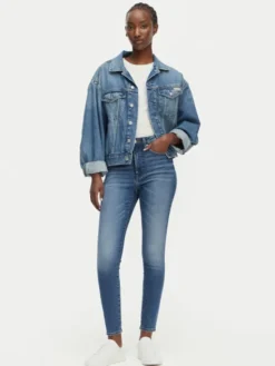 Calvin Klein Jeans Jeansy LV047G924G Granatowy Skinny Fit