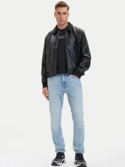 Calvin Klein Jeans Jeansy LV04RH728G Niebieski jasny Taper Fit