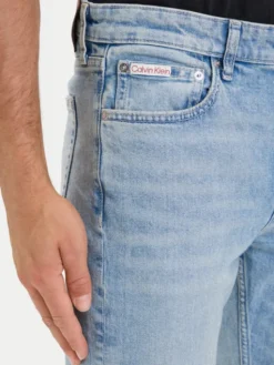 Calvin Klein Jeans Jeansy LV04RH728G Niebieski jasny Taper Fit