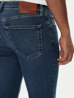 Calvin Klein Jeans Jeansy LV04RB720G Granatowy Skinny Fit