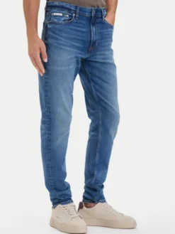 Calvin Klein Jeans Jeansy LV04RH906G Niebieski Taper Fit