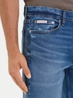 Calvin Klein Jeans Jeansy LV04RH906G Niebieski Taper Fit