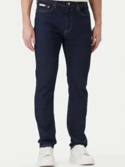 Calvin Klein Jeans Jeansy LV04RF757G Granatowy Slim Fit