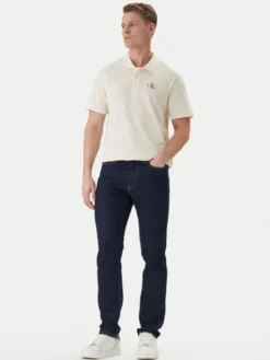 Calvin Klein Jeans Jeansy LV04RF757G Granatowy Slim Fit