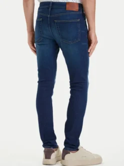 Calvin Klein Jeans Jeansy LV04RH754G Granatowy Skinny Fit