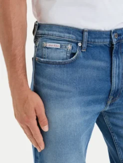 Calvin Klein Jeans Jeansy LV04RH743G Niebieski Straight Fit