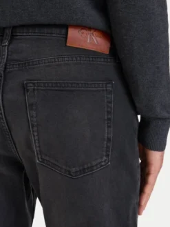 Calvin Klein Jeans Jeansy LV04RF947G Czarny Tapered Fit