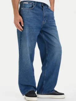 Calvin Klein Jeans Jeansy LV04RH746G Niebieski Baggy Fit