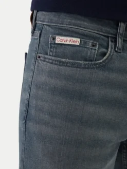 Calvin Klein Jeans Jeansy LV04RF700G Szary Slim Fit