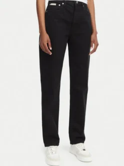 Calvin Klein Jeans Jeansy New Mom Jean LV047D843G Czarny Mom Fit
