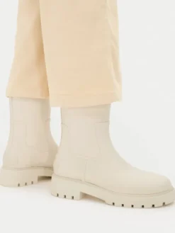 Calvin Klein Jeans Kalosze Mid Rainboot Rubber YW0YW02004 Écru