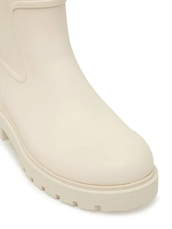 Calvin Klein Jeans Kalosze Mid Rainboot Rubber YW0YW02004 Écru