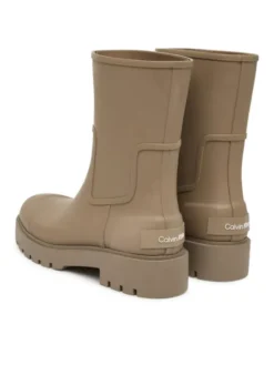 Calvin Klein Jeans Kalosze Mid Rainboot Rubber YW0YW02004 Brązowy