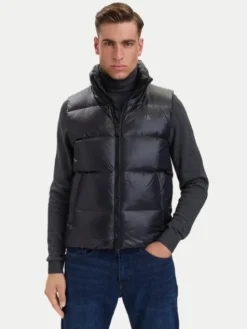 Calvin Klein Jeans Kamizelka LV04RH504G Czarny Regular Fit