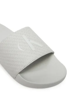 Calvin Klein Jeans Klapki Slide Aop Print YM0YM01269 Szary
