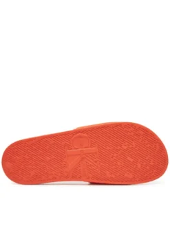 Calvin Klein Jeans Klapki Slide Hf Mono Cv YM0YM01282 Pomarańczowy