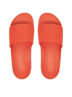 Calvin Klein Jeans Klapki Slide Hf Mono Cv YM0YM01282 Pomarańczowy