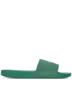Calvin Klein Jeans Klapki Slide Monologo Cv YM0YM01367 Zielony