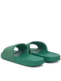 Calvin Klein Jeans Klapki Slide Monologo Cv YM0YM01367 Zielony