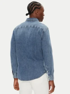 Calvin Klein Jeans Koszula jeansowa LV040EM774 Niebieski Regular Fit