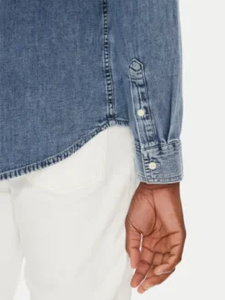 Calvin Klein Jeans Koszula jeansowa LV040EM774 Niebieski Regular Fit