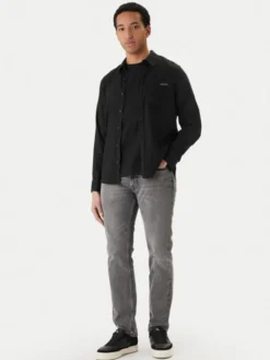 Calvin Klein Jeans Koszula LV04RF121G Czarny Regular Fit