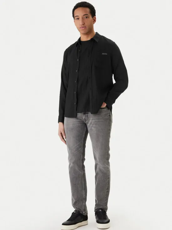 Calvin Klein Jeans Koszula LV04RF121G Czarny Regular Fit