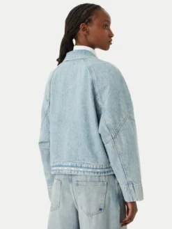 Calvin Klein Jeans Kurtka jeansowa LV047G726G Niebieski jasny Boxy Fit