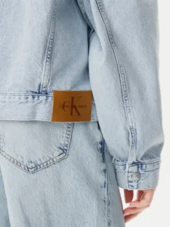 Calvin Klein Jeans Kurtka jeansowa J20J225186 Niebieski Boxy Fit