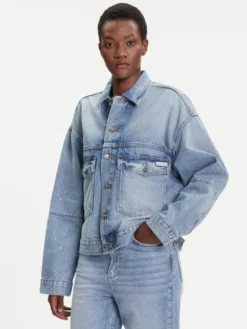 Calvin Klein Jeans Kurtka jeansowa LV047C730G Niebieski Regular Fit