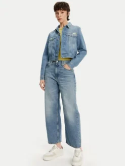 Calvin Klein Jeans Kurtka jeansowa 90's J20J225184 Niebieski Regular Fit